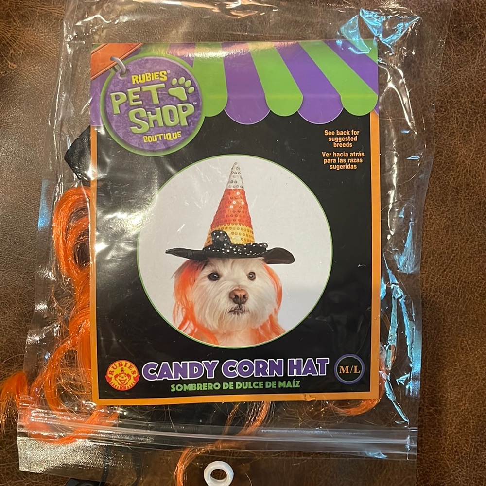 Pet shop candy corn hat!!